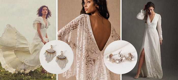 Pearl Drop Earrings Bridal Jewelry Wedding Earrings LAYLA | EDEN LUXE Bridal